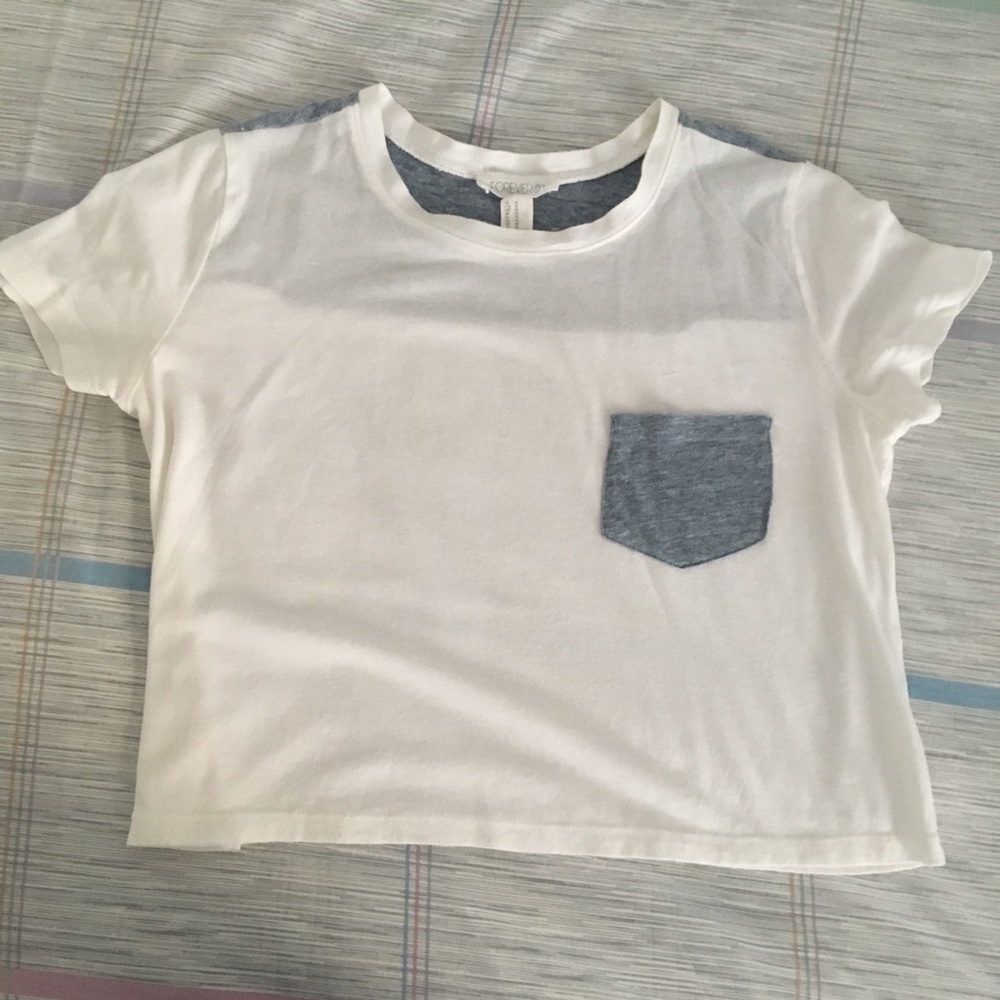 Forever 21 cute, simple crop top (FITS SIZES S-L)